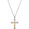 Silver & Gold Crucifix