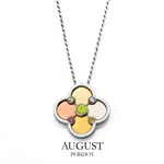 Birthstone / Quatrefoil Pendant / Necklace