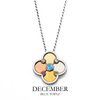 Birthstone / Quatrefoil Pendant / Necklace