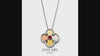 Birthstone / Quatrefoil Pendant / Necklace