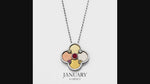 Birthstone / Quatrefoil Pendant / Necklace