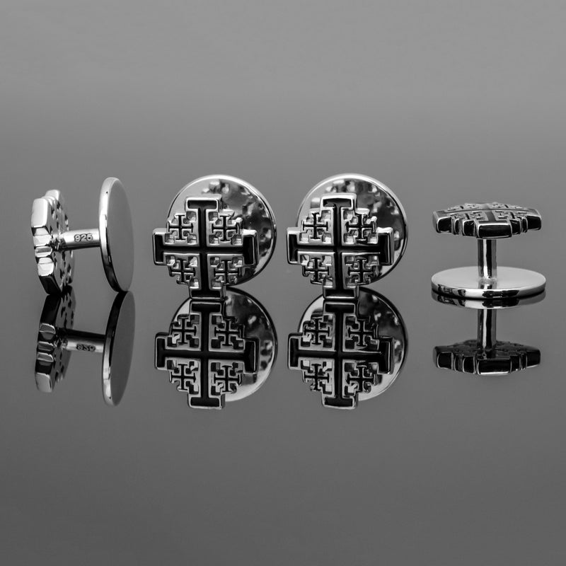 Jerusalem Cross Tuxedo Studs