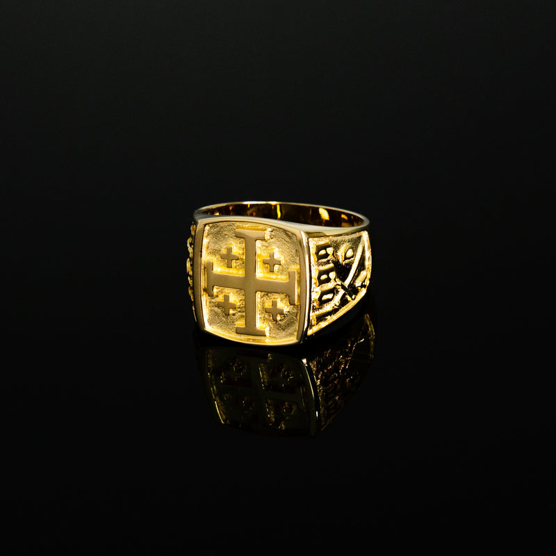 63ct Diamond Cross Design Ring 14KY – Q&T Jewelry