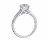 White Gold Split Shank Trellis Diamond Engagement Ring