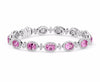 Pink Sapphire and Diamond Bracelet